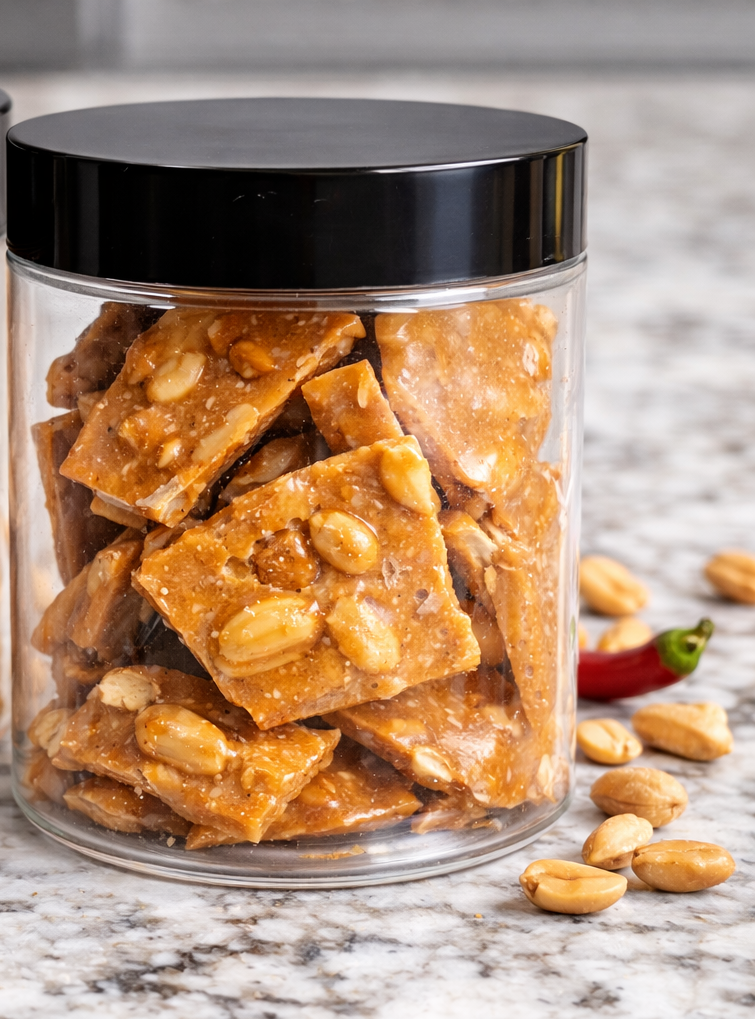 Sneaky Heat Cajun Peanut Brittle